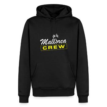 Mallorca Crew - Männer Premium Bio Hoodie - Schwarz - Vorne - Nico (187cm)