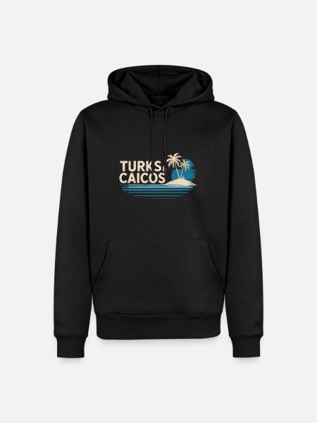 Turks- und Caicosinseln - Männer Premium Bio Hoodie - Schwarz