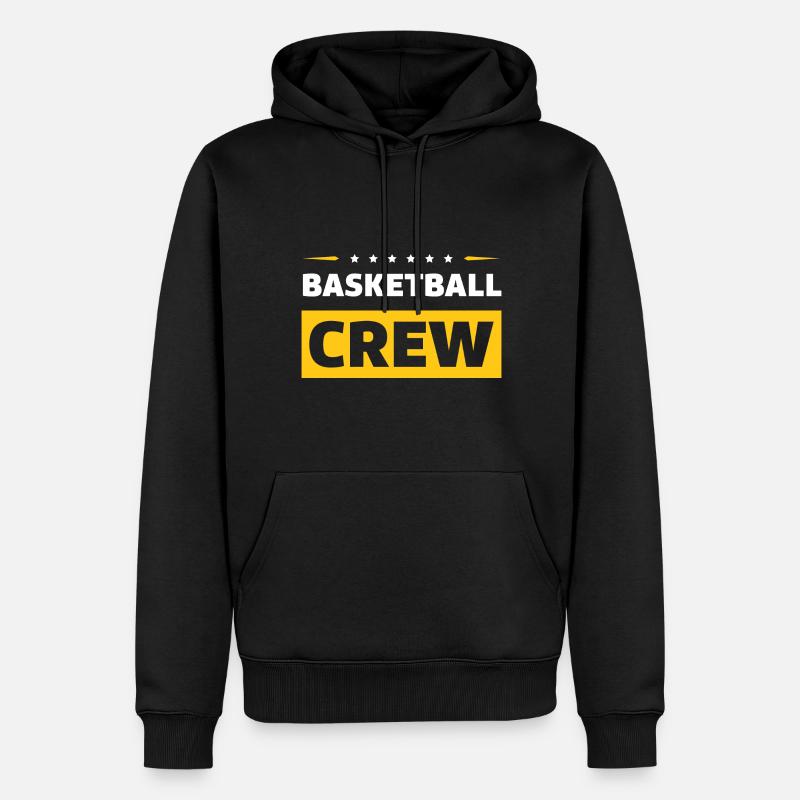 Équipe de basketball - Sweat à capuche Premium bio Homme - noir