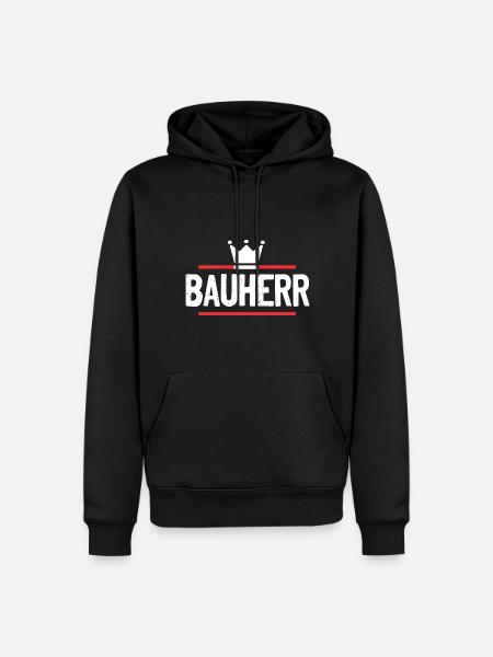 Bauherr Haus Bau - Männer Premium Bio Hoodie - Schwarz