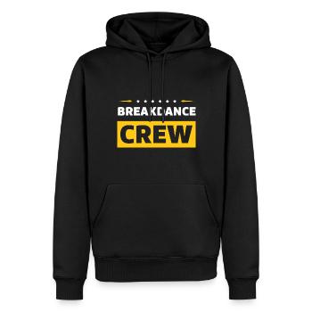 Équipe de breakdance - Sweat à capuche Premium bio Homme - noir - Devant - Nico (187cm)