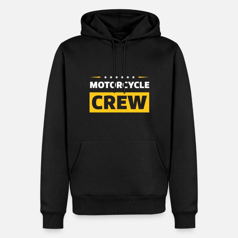 Motorcycle Crew - Männer Premium Bio Hoodie - Schwarz