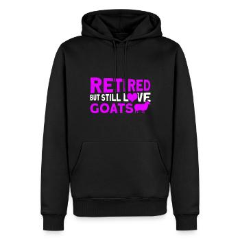 Vintage Retro Ziegenzüchter Ziege Ziegenliebhaber - Männer Premium Bio Hoodie - Schwarz - Vorne - Nico (187cm)