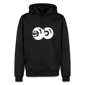 Dumbbell Gym Symbol Workout - Sweat à capuche Premium bio Homme - noir - Devant - Nico (187cm)