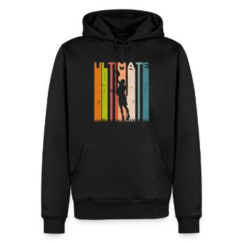 Ultimate Frisbee Frolf Disc Golf Flying Disc Sport - Sweat à capuche Premium bio Homme - noir - Devant - Nico (187cm)