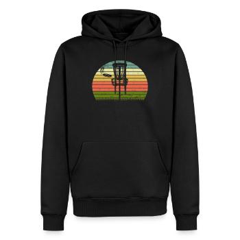Ultimate Frisbee Frolf Disc Golf Flying Disc Sport - Sweat à capuche Premium bio Homme - noir - Devant - Nico (187cm)