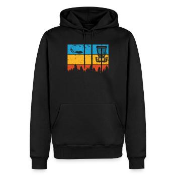 Ultimate Frisbee Frolf Disc Golf Flying Disc Sport - Sweat à capuche Premium bio Homme - noir - Devant - Nico (187cm)