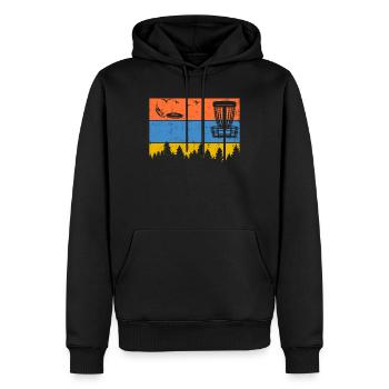 Ultimate Frisbee Frolf Disc Golf Flying Disc Sport - Sweat à capuche Premium bio Homme - noir - Devant - Nico (187cm)