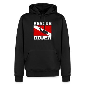 Dive Master Rescue Diver Tauchlehrer - Männer Premium Bio Hoodie - Schwarz - Vorne - Nico (187cm)