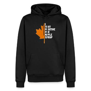 Maple Syrup Maple Tree Sap Tapping Sugaring Tapper - Men’s Premium Organic Hoodie - black - Front - Nico (187cm)