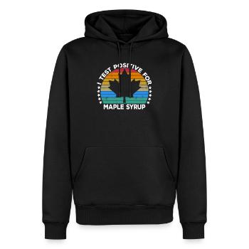 Maple Syrup Maple Tree Sap Tapping Sugaring Tapper - Men’s Premium Organic Hoodie - black - Front - Nico (187cm)