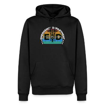Krankenschwestern in der Notaufnahme Notaufnahme Krankenschwester Praktiker - Männer Premium Bio Hoodie - Schwarz - Vorne - Nico (187cm)