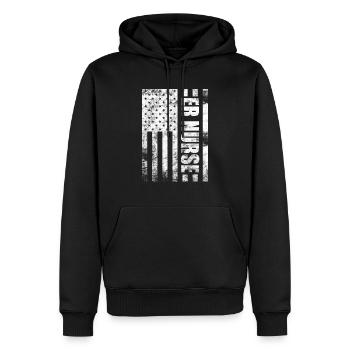 Krankenschwestern in der Notaufnahme Notaufnahme Krankenschwester Praktiker - Männer Premium Bio Hoodie - Schwarz - Vorne - Nico (187cm)