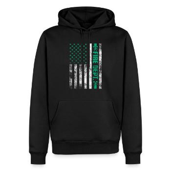 Fire Department Firefighter Fireman Firefighting - Men’s Premium Organic Hoodie - black - Front - Nico (187cm)