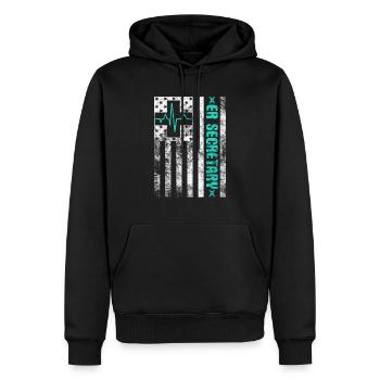 Notaufnahme Registrar Registrierung Notaufnahme Sekretärin - Männer Premium Bio Hoodie - Schwarz - Vorne - Nico (187cm)