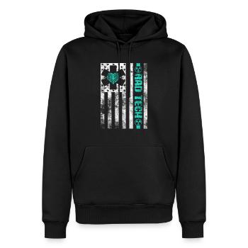 Abteilung für Radiologie Medizinische Bildgebung Witz Rad Tech - Männer Premium Bio Hoodie - Schwarz - Vorne - Nico (187cm)