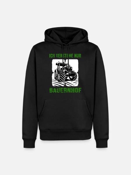 Tracteur agricole Farmer Village Ferme enfant - Sweat à capuche Premium bio Homme - noir