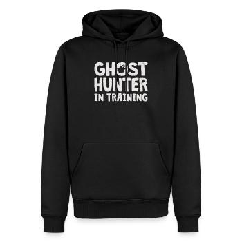 Ghost Hunter Paranormal Investigator Geisterjagd - Männer Premium Bio Hoodie - Schwarz - Vorne - Nico (187cm)