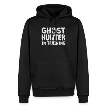 Ghost Hunter Paranormal Investigator Geisterjagd - Männer Premium Bio Hoodie - Schwarz - Vorne - Nico (187cm)
