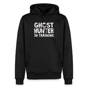 Ghost Hunter Paranormal Investigator Geisterjagd - Männer Premium Bio Hoodie - Schwarz - Vorne - Nico (187cm)