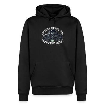 UAP Team zur Bergung von Crashs | Kugeln, UFOs, Außerirdische, UAPs - Männer Premium Bio Hoodie - Schwarz - Vorne - Nico (187cm)