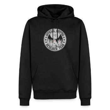 Kryptid Forschungsteam Außerirdische Hopkinsville Goblins - Männer Premium Bio Hoodie - Schwarz - Vorne - Nico (187cm)