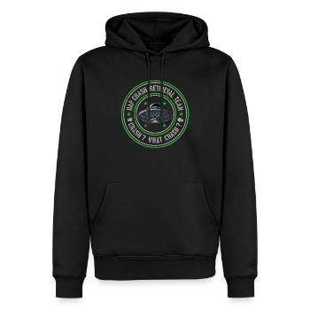 UAP Crash Retrieval Team | Orbs UFOs Aliens UAPs - Men’s Premium Organic Hoodie - black - Front - Nico (187cm)