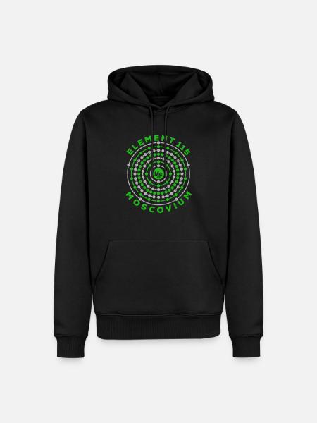 Element 115 Ununpentium Anti-Schwerkraft-Moscovium - Männer Premium Bio Hoodie - Schwarz