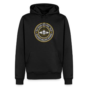UAP Team zur Bergung von Crashs | Kugeln, UFOs, Außerirdische, UAPs - Männer Premium Bio Hoodie - Schwarz - Vorne - Nico (187cm)