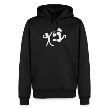 Nazca-Linien | Peru Geoglyphen Las Líneas De Nazca - Männer Premium Bio Hoodie - Schwarz - Vorne - Nico (187cm)