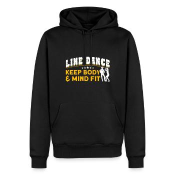 Line Dance Tänzer Tanzgruppe Cowboy Western Tanzen - Männer Premium Bio Hoodie - Schwarz - Vorne - Nico (187cm)