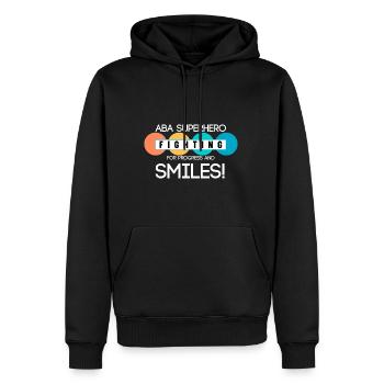 Thérapeute ABA Appréciation professionnelle Accéléré BCBA - Sweat à capuche Premium bio Homme - noir - Devant - Nico (187cm)