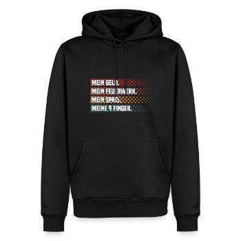 Feuerwerker Feuerwerk Pyrotechniker Geschenk - Männer Premium Bio Hoodie - Schwarz - Vorne - Nico (187cm)