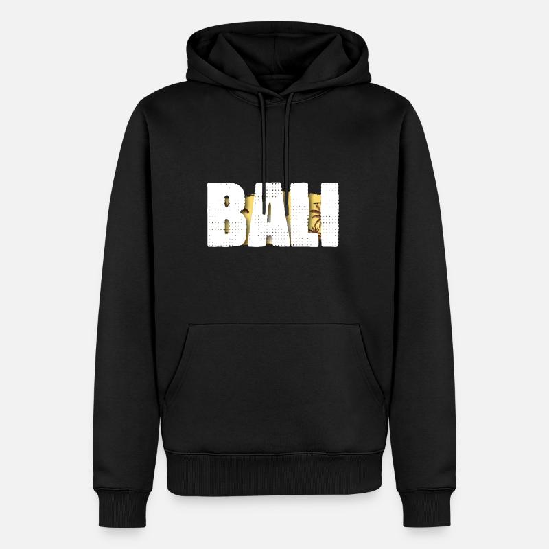 Bali - Männer Premium Bio Hoodie - Schwarz