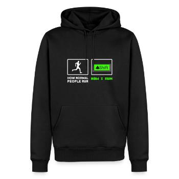 Jeu de hasard Retro Gamer Jeux vidéo Cadeau - Sweat à capuche Premium bio Homme - noir - Devant - Nico (187cm)