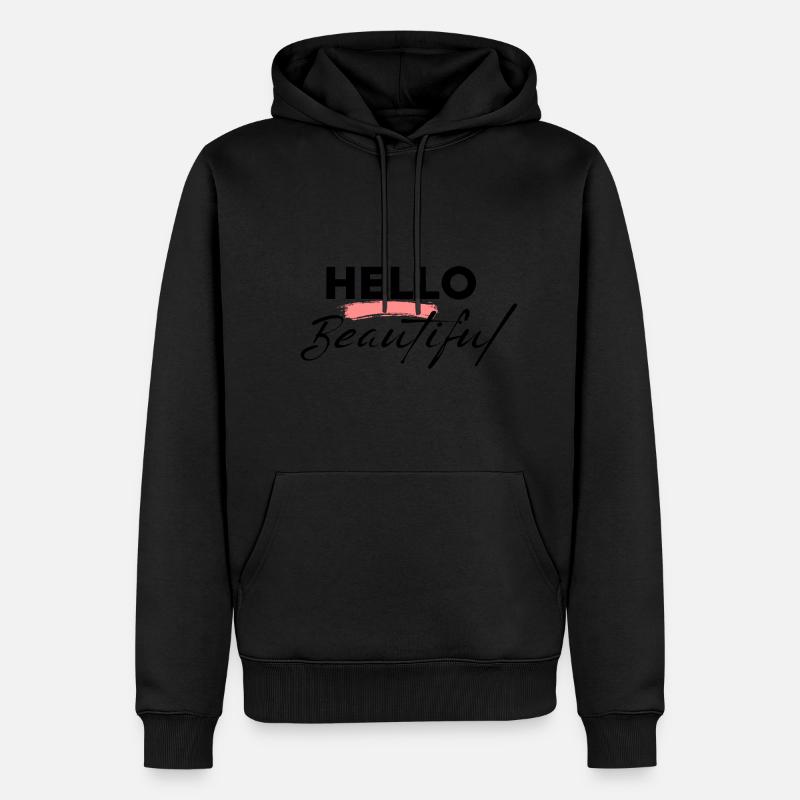 Bonjour belle - Sweat à capuche Premium bio Homme - undefined