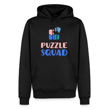 Jigsaw Puzzle Squad Drôle de dicton Hobby - Sweat à capuche Premium bio Homme - noir - Devant - Nico (187cm)