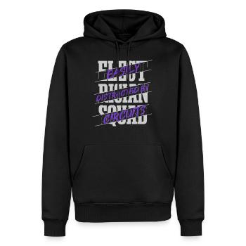 Distrait par les circuits Ironic Electrician - Sweat à capuche Premium bio Homme - noir - Devant - Nico (187cm)