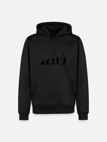 Evolution of Tennis - Men’s Premium Organic Hoodie - black