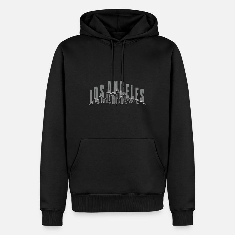 Horizon de Los Angeles - Sweat à capuche Premium bio Homme - noir
