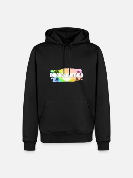 Indonesia - Männer Premium Bio Hoodie - Schwarz