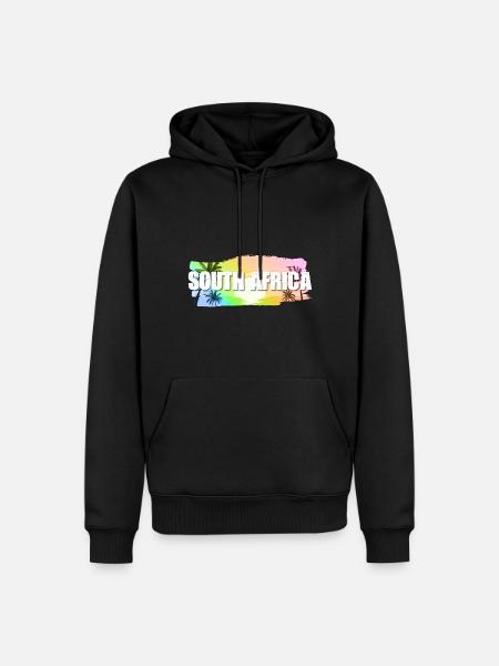 South Africa - Men’s Premium Organic Hoodie - black