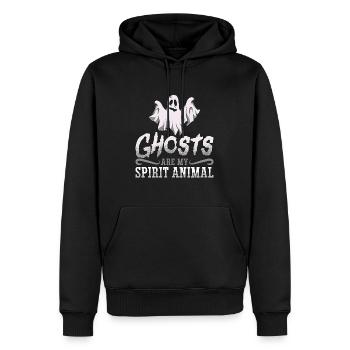 Geisterjäger Geisterjagd Horror Gruselig Geschenk - Männer Premium Bio Hoodie - Schwarz - Vorne - Nico (187cm)