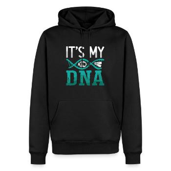 Apnoe Freitaucher Tauchen Freitauchen Geschenk - Männer Premium Bio Hoodie - Schwarz - Vorne - Nico (187cm)