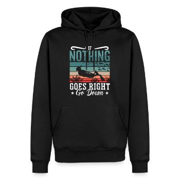 Apnée Apnée Plongée Cadeau d’apnée - Sweat à capuche Premium bio Homme - noir - Devant - Nico (187cm)
