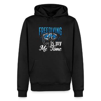 Apnoe Freitauchen Freitaucher Tauchen Geschenk - Männer Premium Bio Hoodie - Schwarz - Vorne - Nico (187cm)