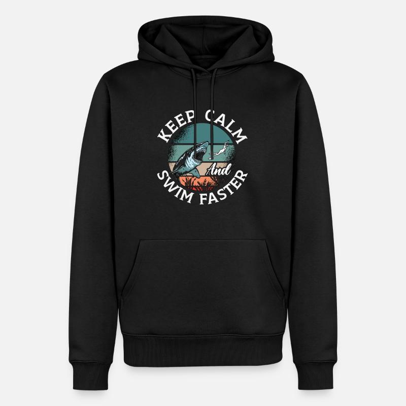Freitaucher Freitauchen Apnoe Tauchen Geschenk - Männer Premium Bio Hoodie - Schwarz