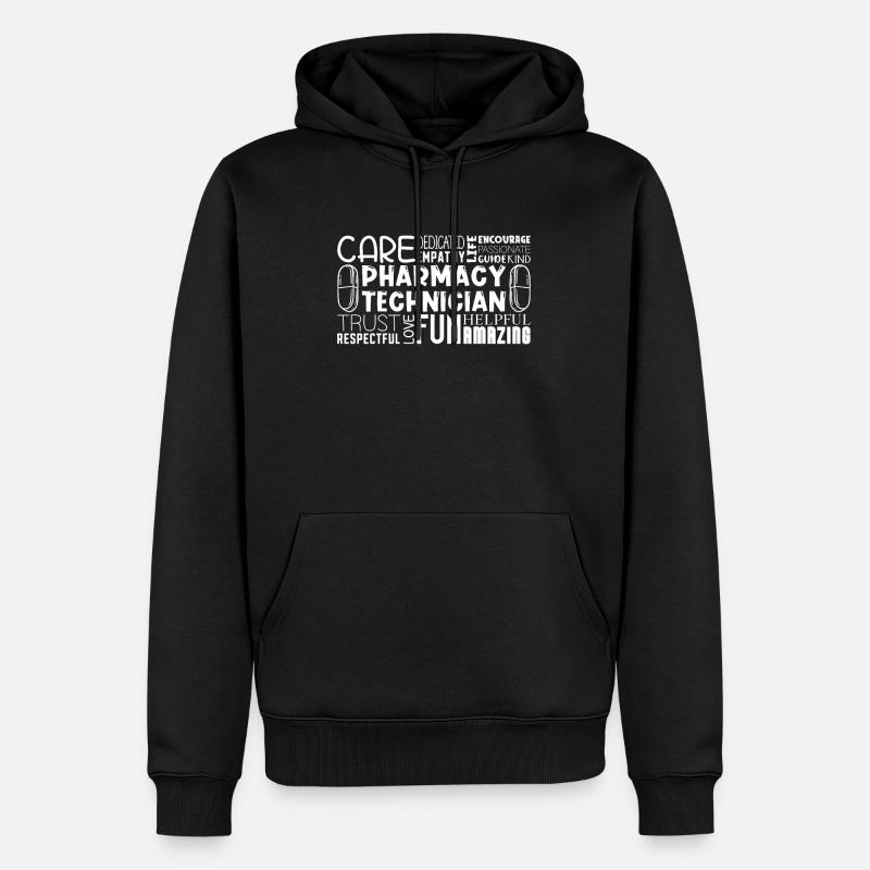 Apothekentechniker Techniker Apotheker Geschenk - Männer Premium Bio Hoodie - Schwarz