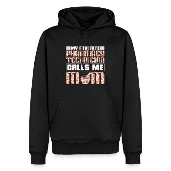 Technicien en pharmacie Pharmacien Technicien en pharmacie Cadeau - Sweat à capuche Premium bio Homme - noir - Devant - Nico (187cm)