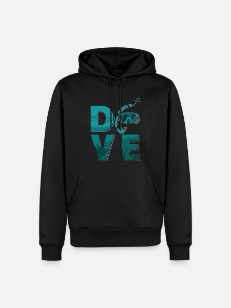 Freediver Apnée Apnée Plongée Cadeau - Sweat à capuche Premium bio Homme - noir
